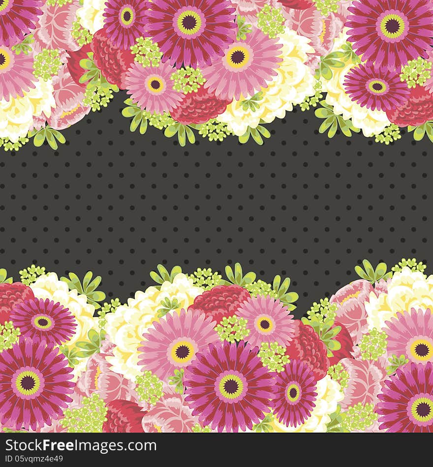 Fresh background with plants and flowers. Fresh background with plants and flowers