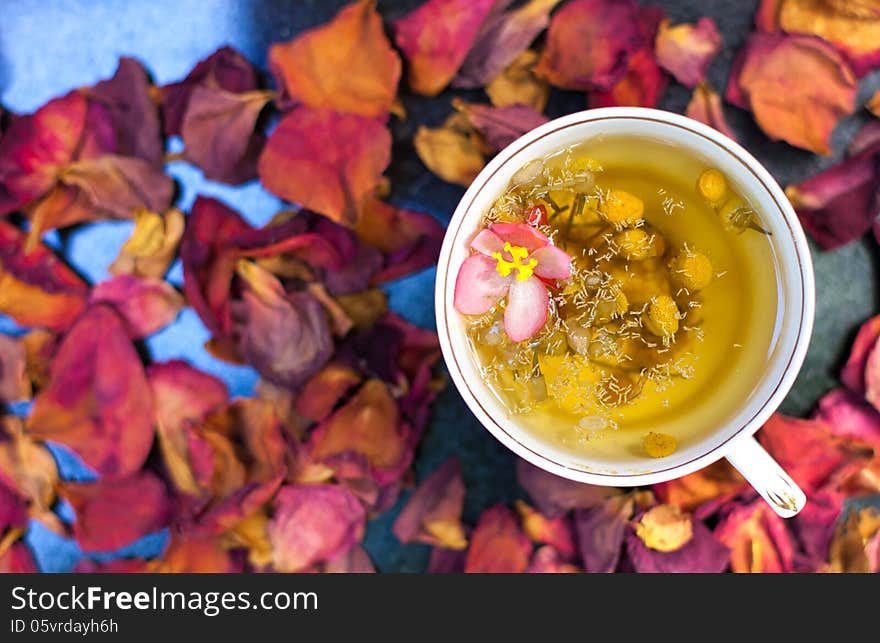 Fragrant flower tea