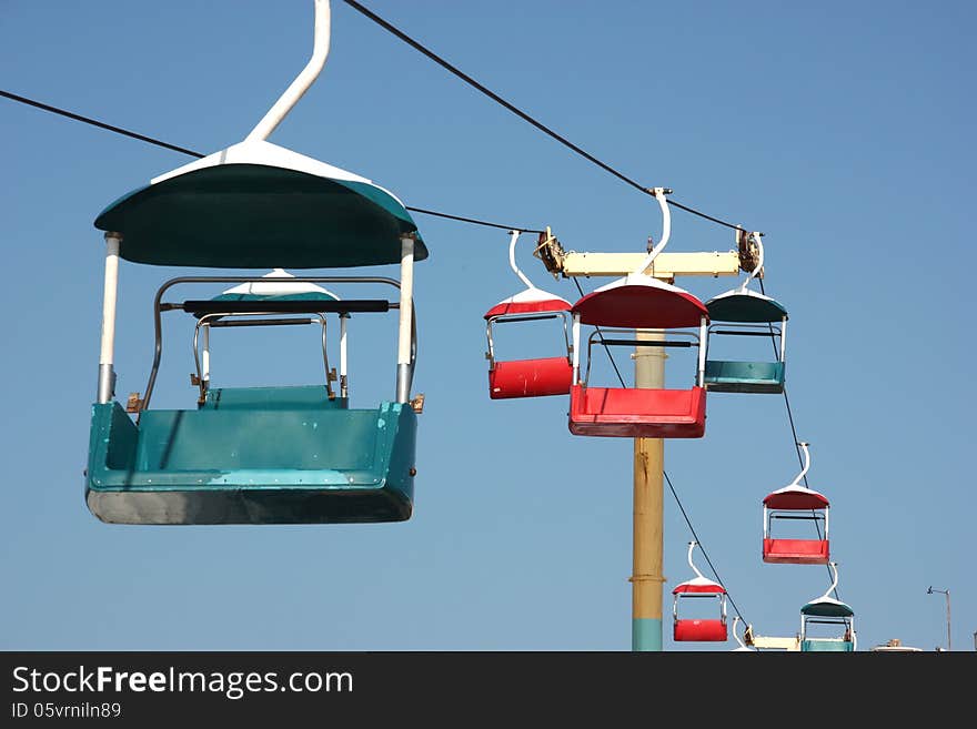 Chairlift Against Blue Sky