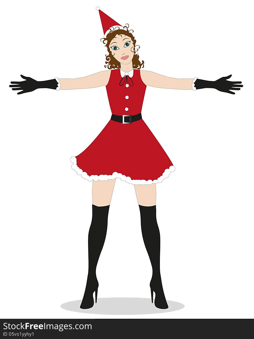 Santa Claus girl