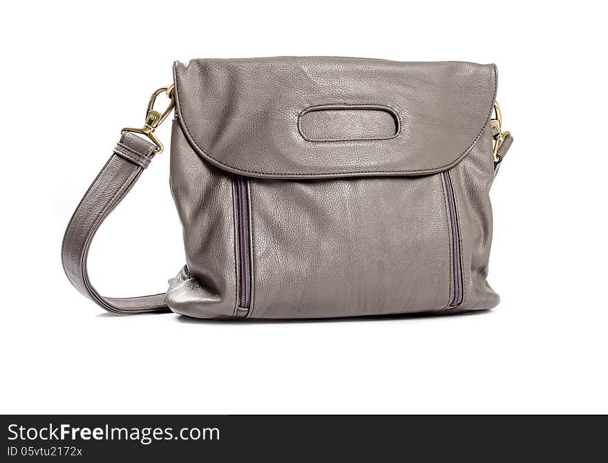 Grey Synthetic Purse 2