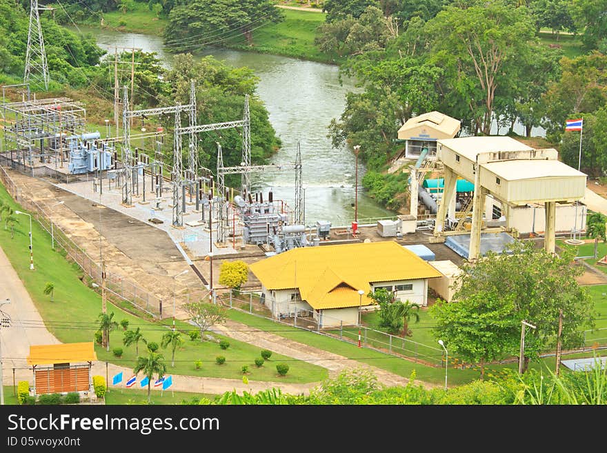 Hydro power plant Keang Krachan dam, Thailand