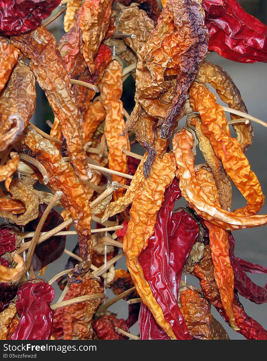 Dried red chillies