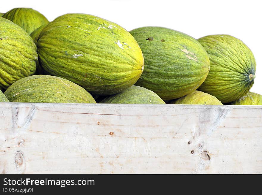 Melons lot of green color