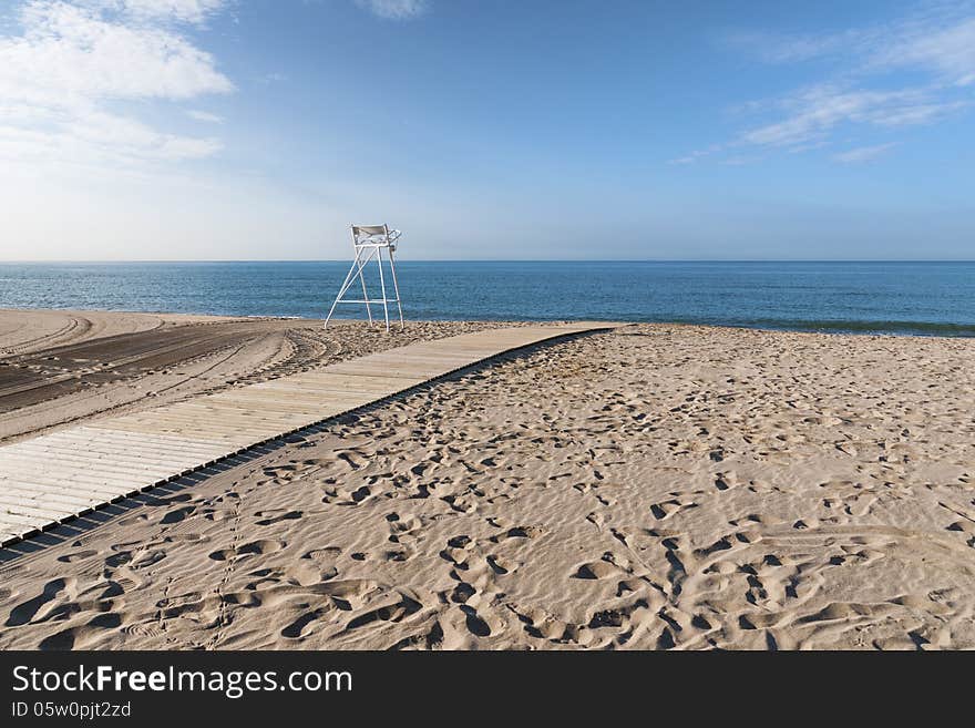 Empty beach