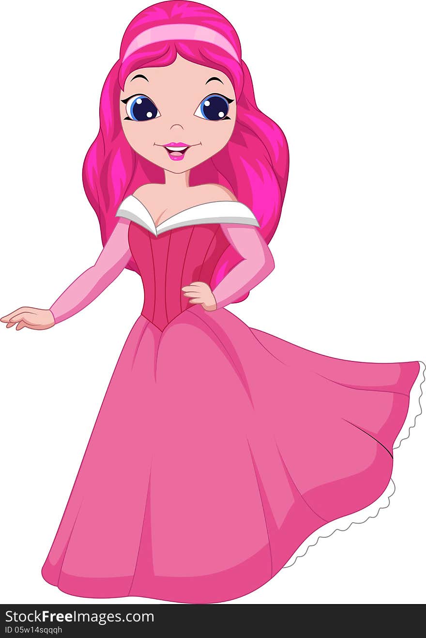 Beauiful Girl Cartoon