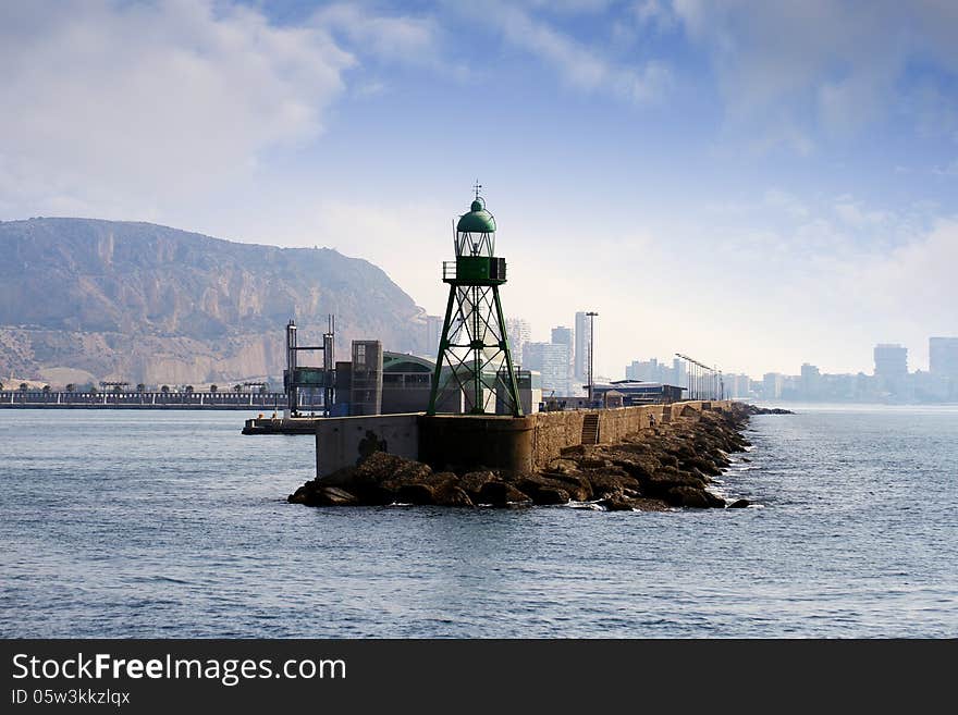 Tabarca island and church of St. Paul