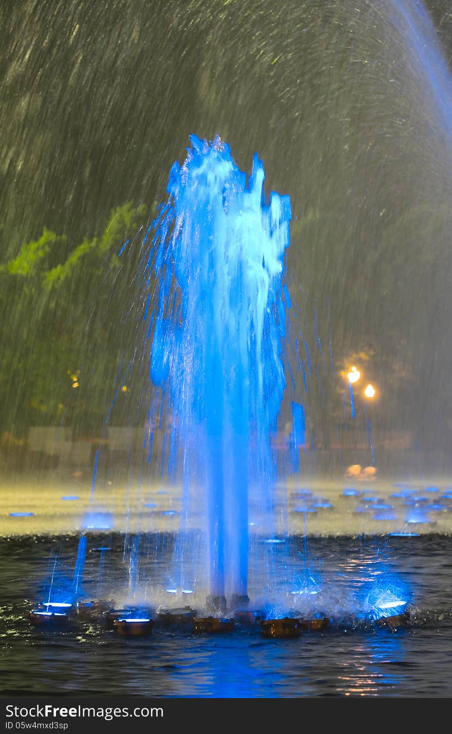 Night fountain