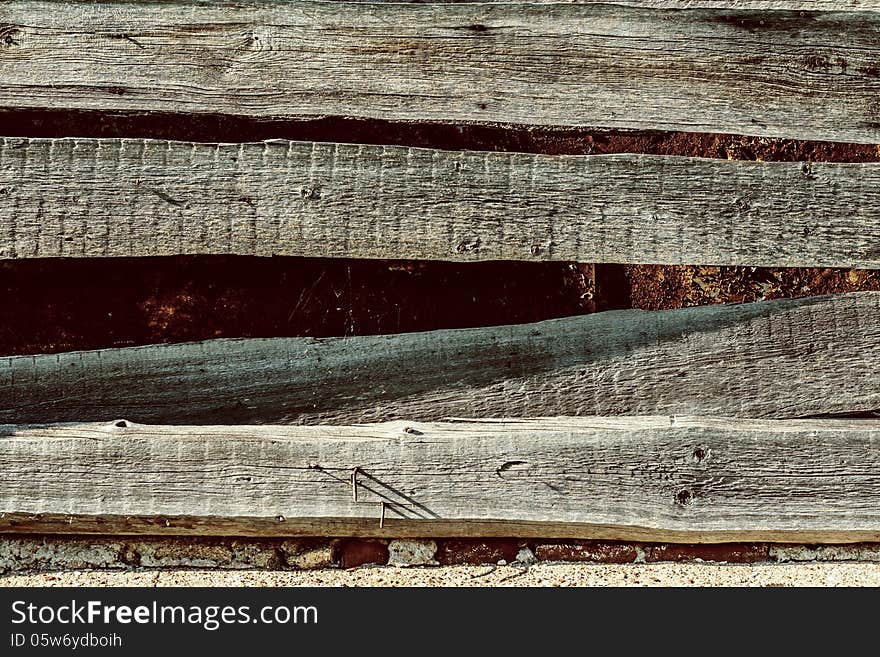 Old textural background wooden rough surface