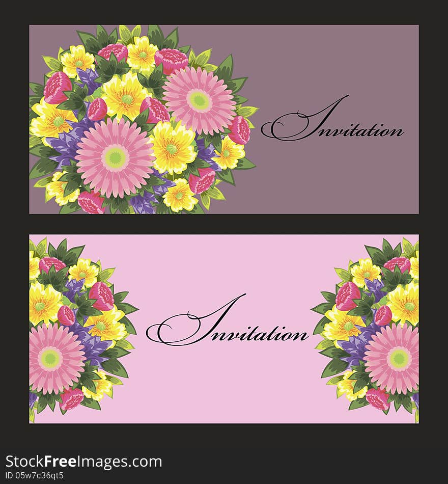 Fresh background with plants and flowers. Fresh background with plants and flowers