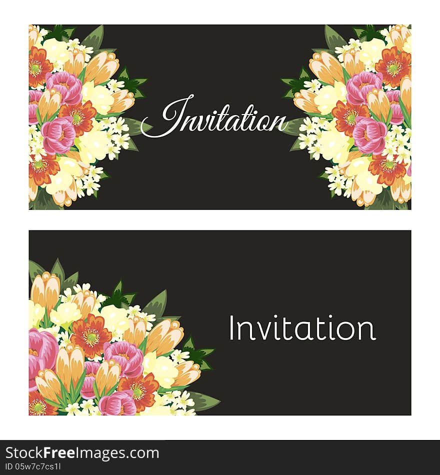 Fresh background with plants and flowers. Fresh background with plants and flowers