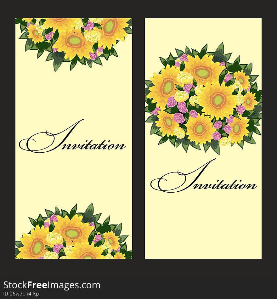 Fresh background with plants and flowers. Fresh background with plants and flowers