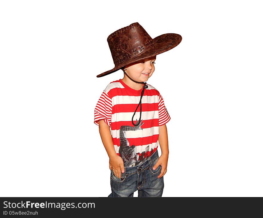 Kid in a cowboy hat