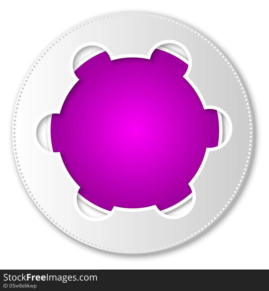 Purple Abstract Icon