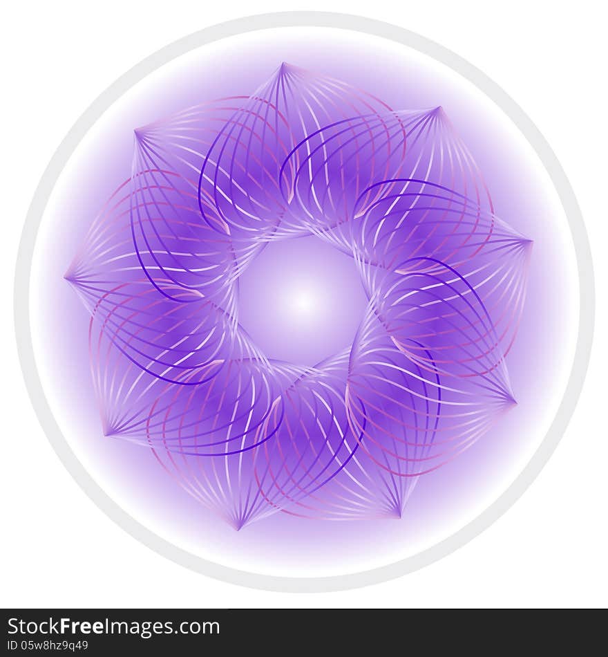 Vector abstract flower