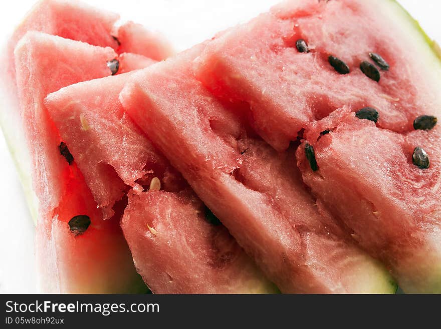 Pieces of watermelon