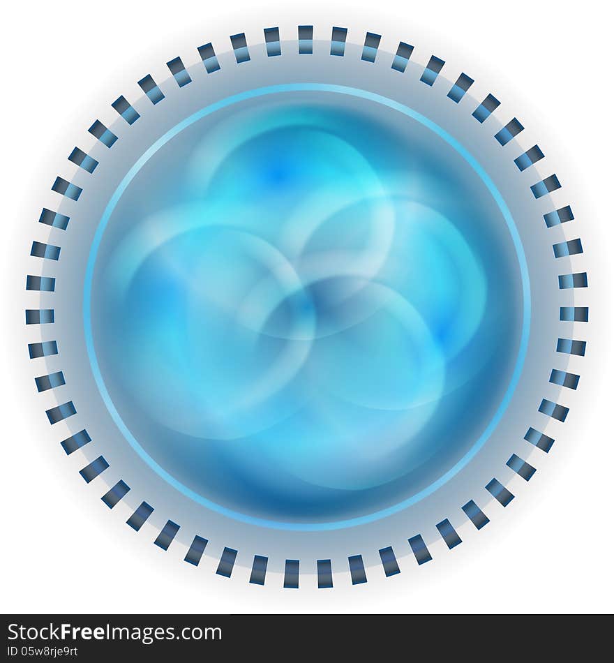 Blue abstract circle