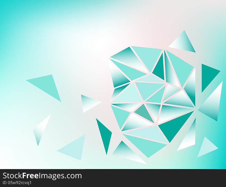 Blue and pink background with triangles. Blue and pink background with triangles