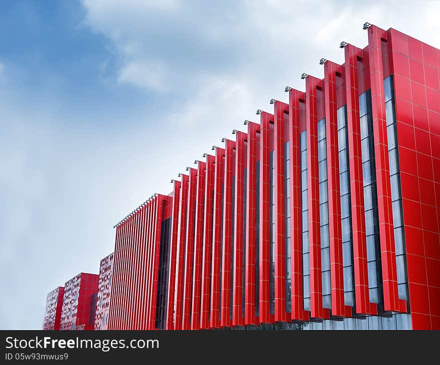 Modern Red Outer Wall