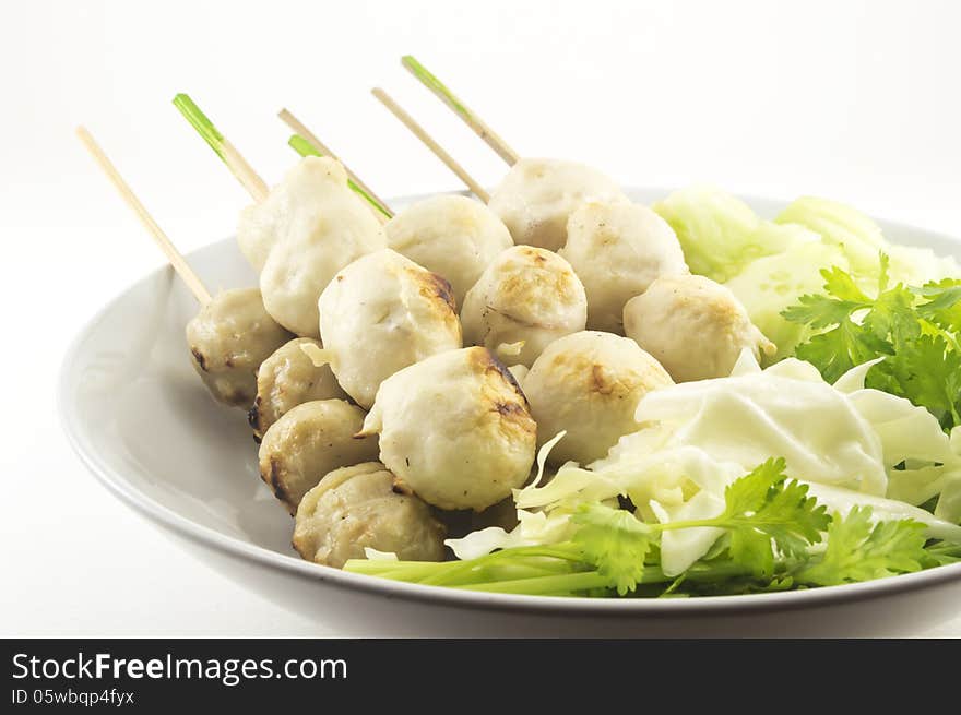 Meatballs on white isolate background. Meatballs on white isolate background