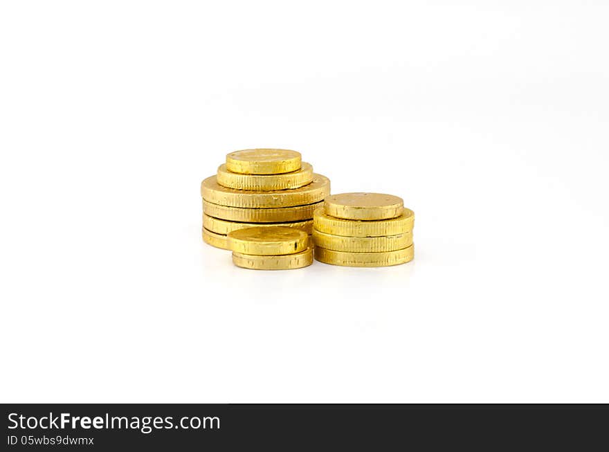 Coin isolated on white background