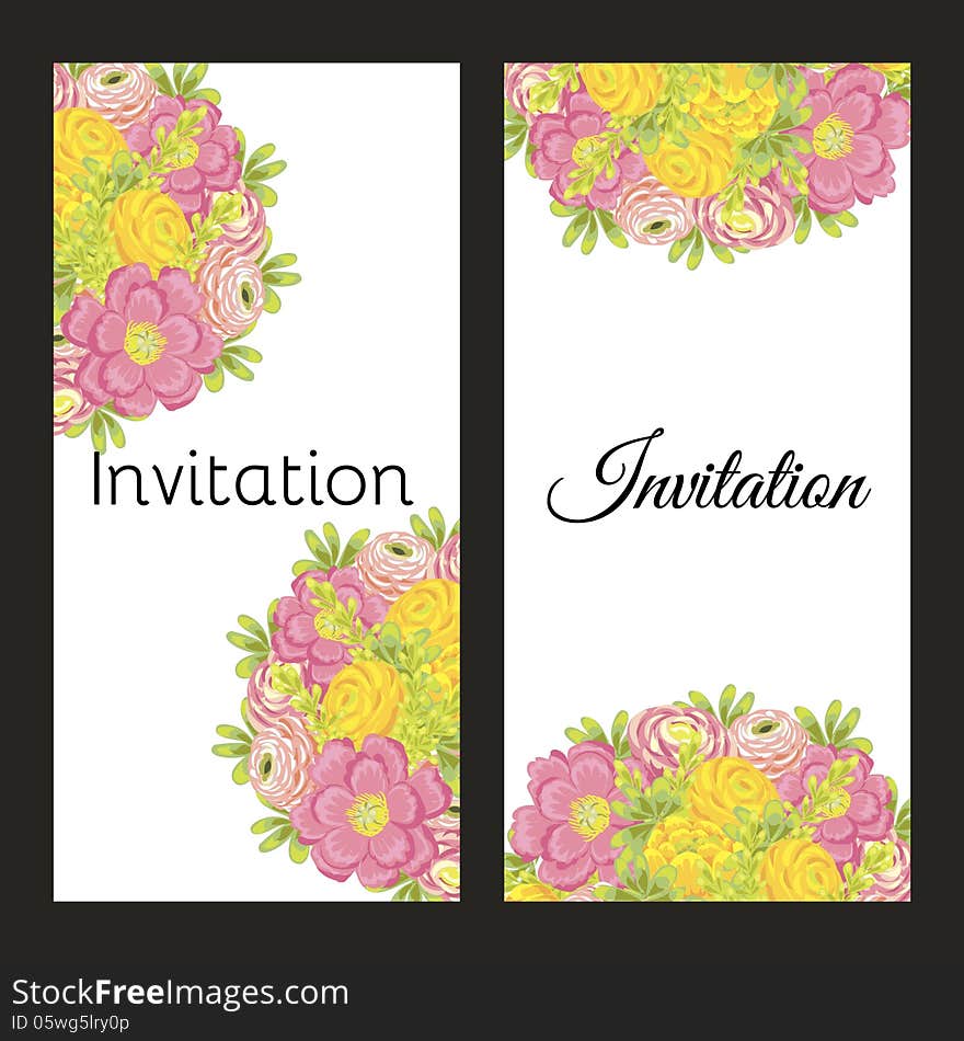 Fresh background with plants and flowers. Fresh background with plants and flowers