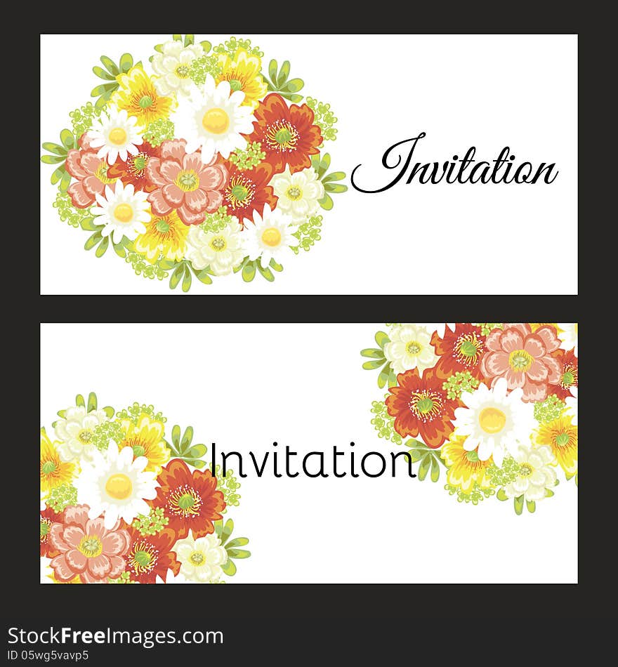 Fresh background with plants and flowers. Fresh background with plants and flowers