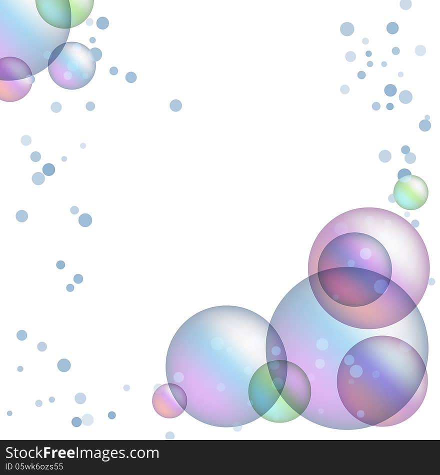 Abstract background with balls