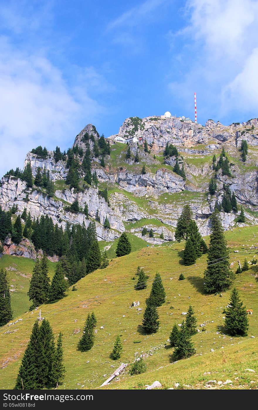 Hiking up to Wendelstein, Bavarian Alps Germany. Hiking up to Wendelstein, Bavarian Alps Germany