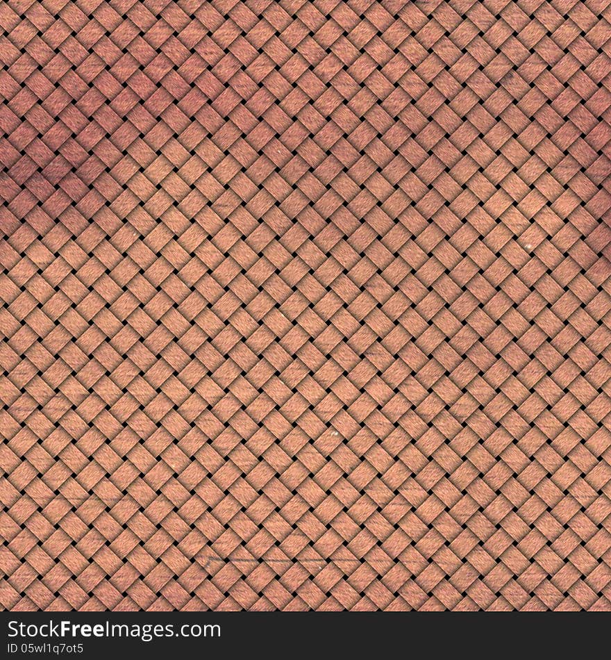 Seamless brown wooden weave pattern