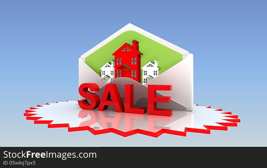 Logo on a Web page, business style of the real estate market. Logo on a Web page, business style of the real estate market