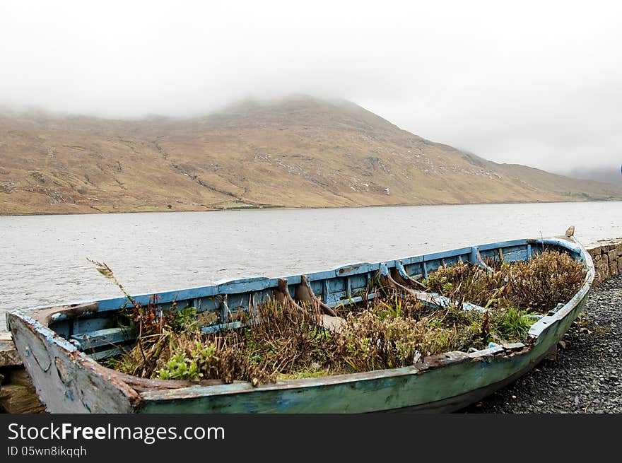 An old boat abandoned. An old boat abandoned.