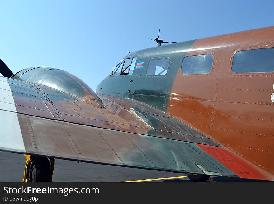 A transport and liaison airplane from the second world war. A transport and liaison airplane from the second world war.