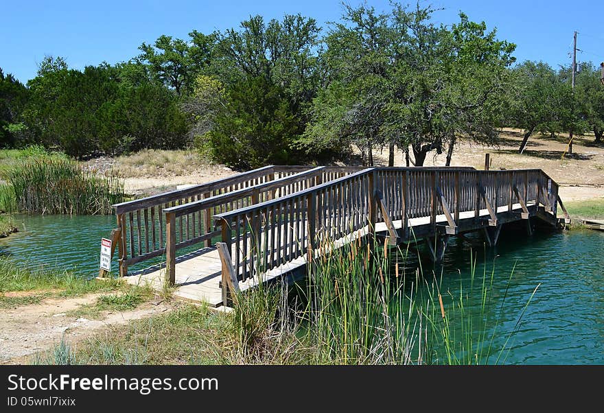 Texas Lake Footbridge