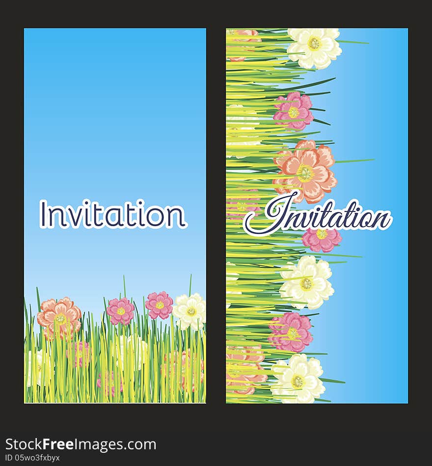 Fresh background with plants and flowers. Fresh background with plants and flowers