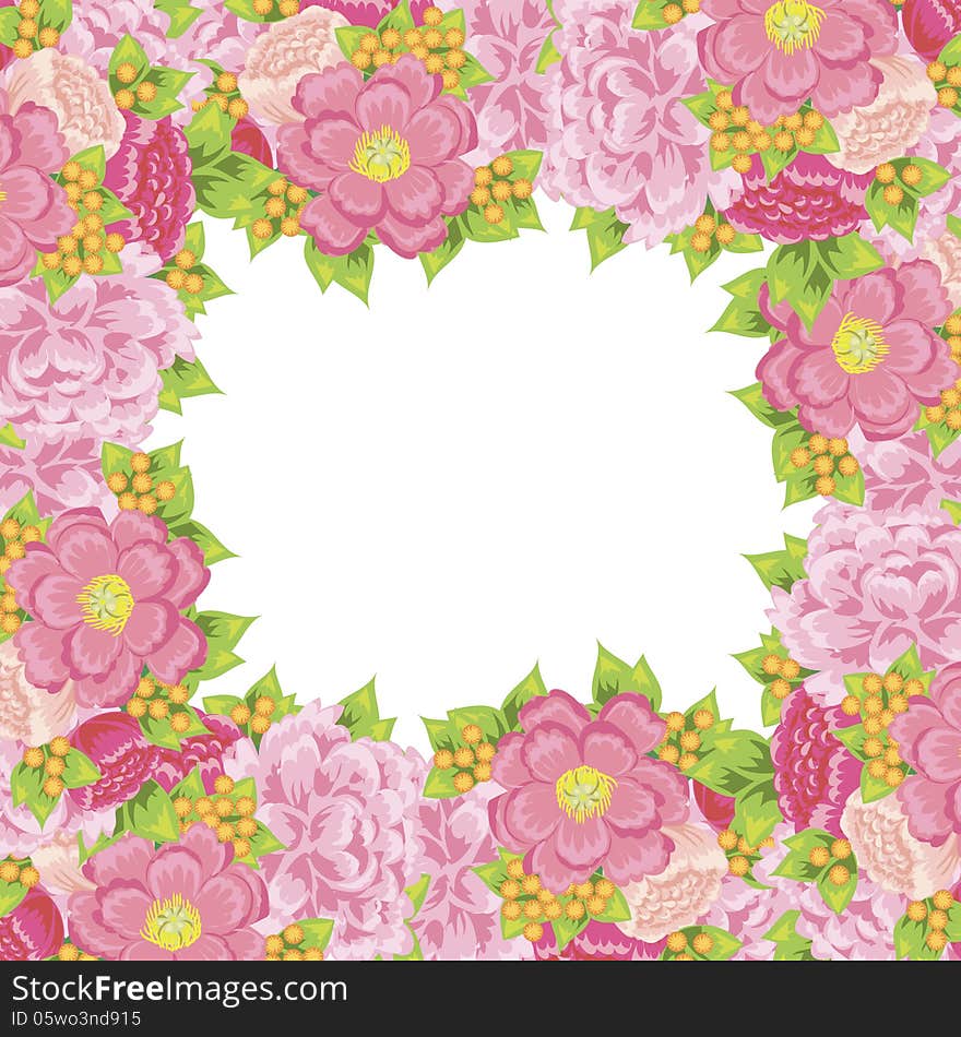 Fresh background with plants and flowers. Fresh background with plants and flowers