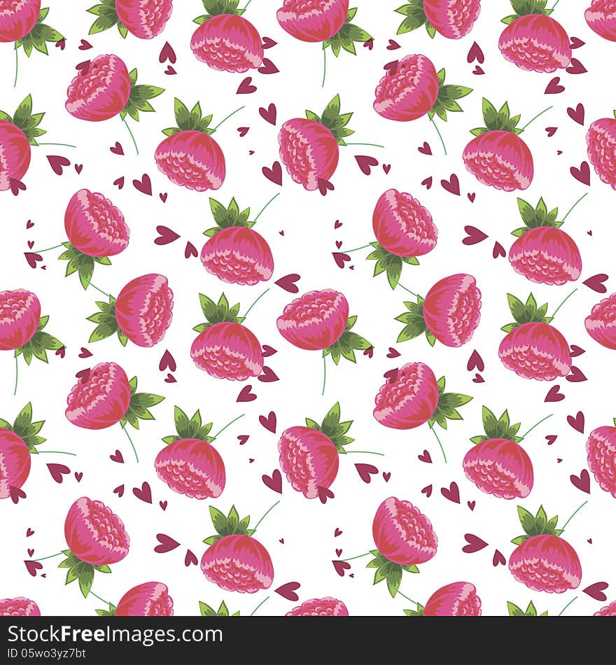 Vector seamless background with flowers. Vector seamless background with flowers