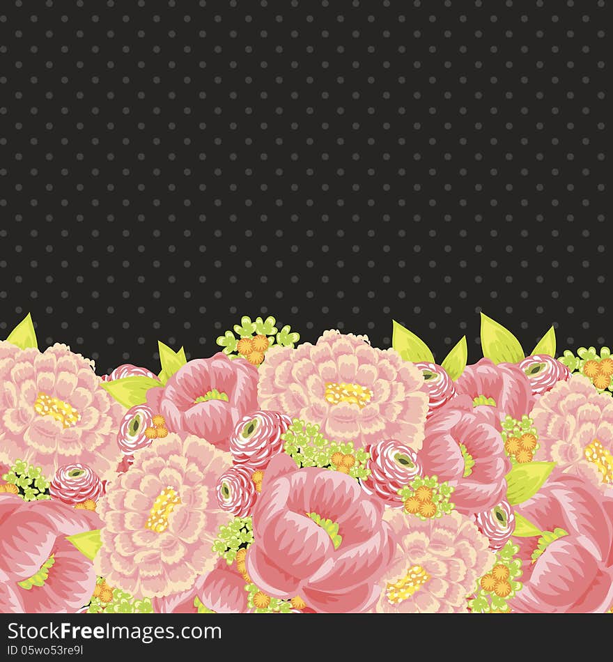 Fresh background with plants and flowers. Fresh background with plants and flowers