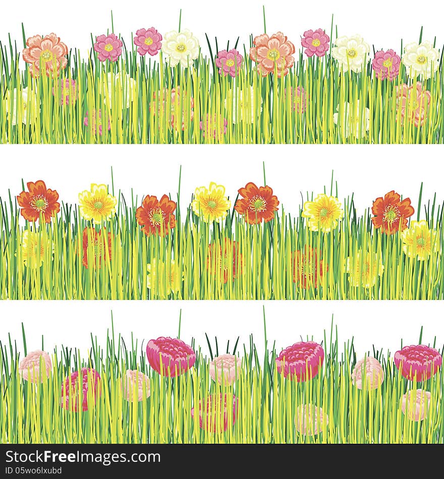 Fresh background with plants and flowers. Fresh background with plants and flowers