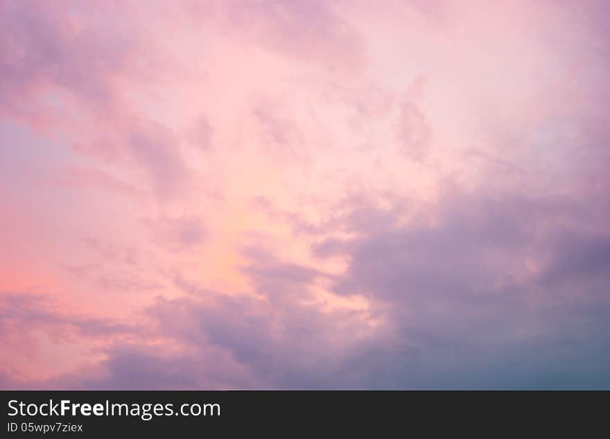 Pink background similar to the sky