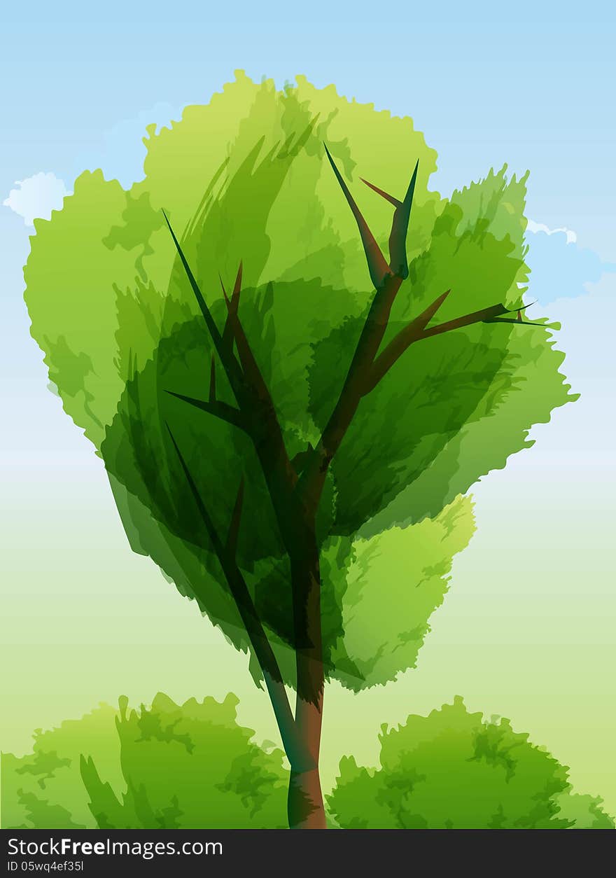 Tree background.