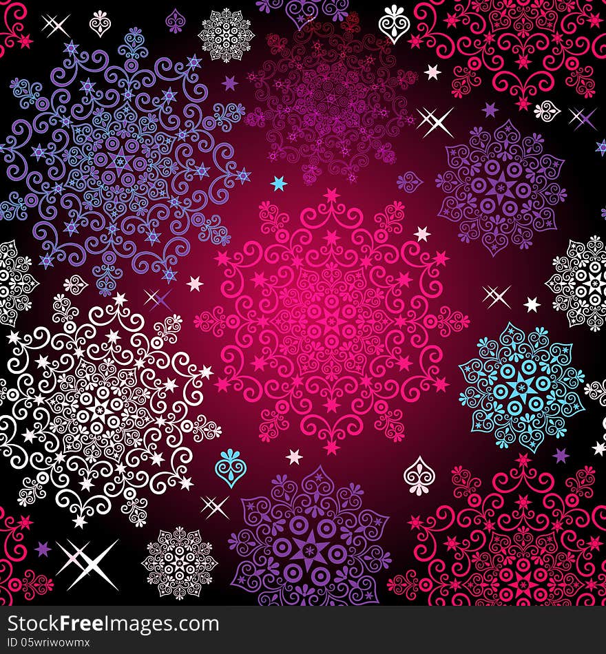 Seamless Colorful Christmas Pattern