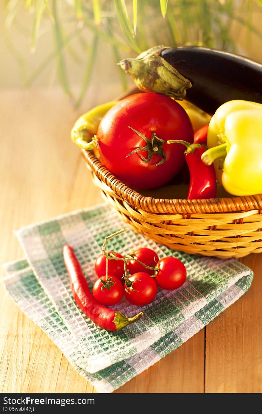 Vegetables and fresh healthy food