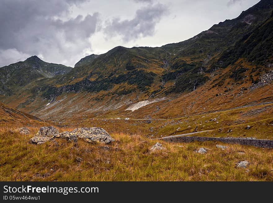 Beautiful mountains landscape in Carpathian