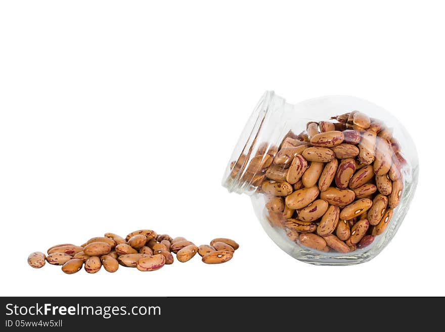 Legume, bean spill out of the jar. Legume, bean spill out of the jar