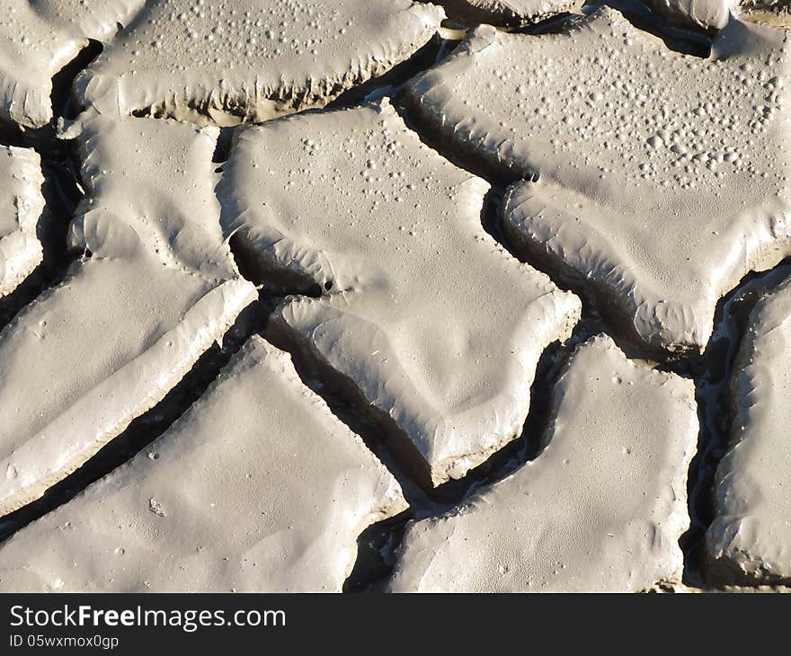 Parched earth with cracks