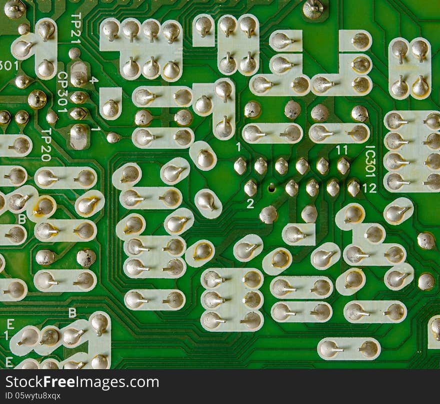 Old electronic scheme