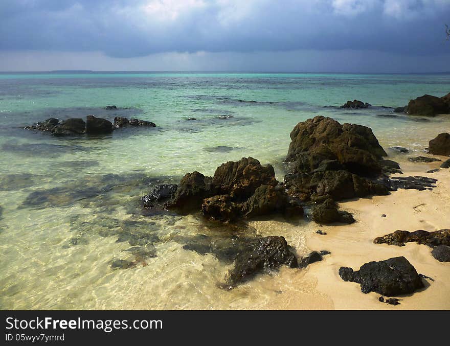 The beautiful Gelam beach located on the promontory of the island of Java Karimun. The beautiful Gelam beach located on the promontory of the island of Java Karimun