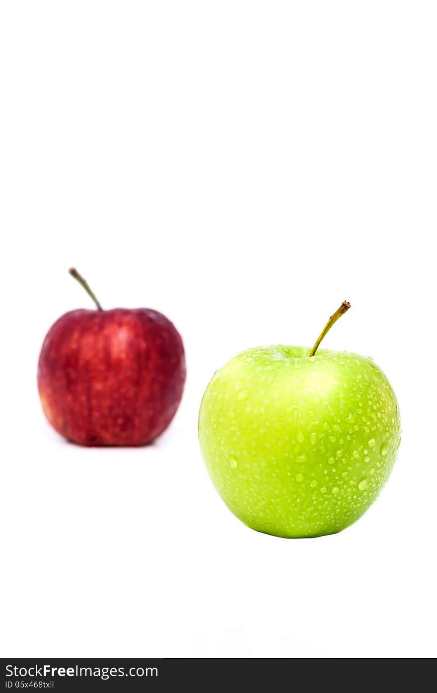 Green Apple show idea different Red Apples