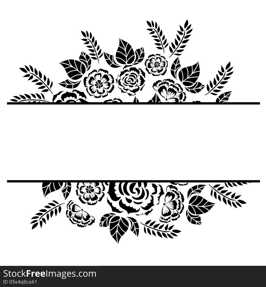 Fresh background with plants and flowers. Fresh background with plants and flowers